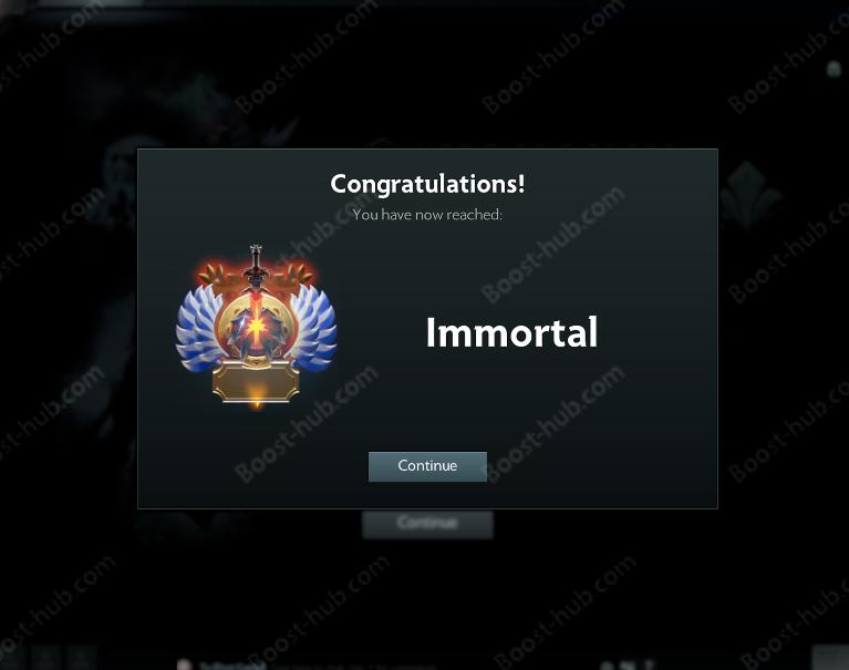 DotA 2 reached immortal
